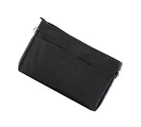 NUOBESTY Storage Pouch Insert Bag Handbag Inner Pouch in Nylon Nero Grande Capacità per Borsa e Tote, Protegge L'interno e Organizza gli Accessori Beauty, per Monete e Carte
