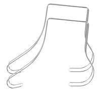 NUOBESTY Supporti per Tacchi Alti e Scarpe in Acciaio Inossidabile, 2 Pezzi, Forma Curva, Argento, per Mantenere la Forma in Viaggio