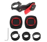 NUOBESTY Supporto Ammortizzatore Manubrio Moto con Doppia Molla e Tampone Anti-vibrazioni, Ammortizzatore Posteriore per Bicicletta e Moto, Montaggio Stabile per Guida Sicura