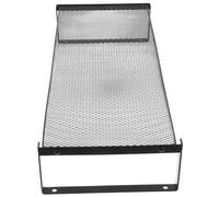 NUOBESTY Supporto da Scrivania in Ferro Nero Alza Portatile Ergonomico per Comfort Cervicale Base Staccabile per Risparmio Spazio e Portabilità Organizer Resistente per Monitor e Laptop