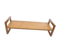 NUOBESTY Supporto Monitor da Scrivania in Legno Alzatina Portatile Compatta e Robusta per Laptop e Computer Stand Ergonomico con Elevazione per Ufficio e Casa