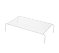 NUOBESTY Supporto per Monitor da Scrivania Rialzato in Ferro Resistente Organizer Multifunzionale per Spazio Ufficio, Base Singola Stabile per Sollevamento Computer e Laptop da Tavolo