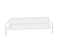 NUOBESTY Supporto per Monitor in Ferro Bianco a Doppio Livello, Rialzo Ergonomico per Scrivania da Casa o Scuola, Migliora L'efficienza e Alza Lo Schermo All'altezza degli Occhi