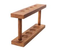 NUOBESTY Supporto per Provetta in Legno Rustico per Piante Idroponiche, Portatile e Facile da Lavare, per Ufficio e Soggiorno per Amanti delle Piante