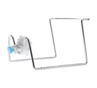 NUOBESTY Supporto per Taniche D’acqua in Acciaio Inox da 7,5-19 Litri | Base Allargata e Struttura Verticale, per Ufficio e Camere D’albergo, Finitura Argento, Pulizia Facile