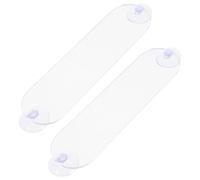 NUOBESTY Supporto per Transponder sul Parabrezza in Acrilico Trasparente con Ventose Potenti, Porta Carte per Permessi di Parcheggio 2 Pezzi, Compatibile con Tutti i Pedaggi, Installazione