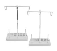 NUOBESTY Supporto portafilo Conico da 2 Pezzi: Organizer per portafilo da Cucito - Supporto per Rocchetto in plastica per Macchina e Ricamo - Gruppo portarocchetto Staccabile