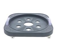 NUOBESTY Supporto Portavasi Mobile con Ruote Grigio, Base di Rotolamento Rialzata per Piante da Interno ed Esterno, Porta Bombola e Fioriera Stabile per Giardino e Casa