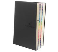 NUOBESTY taccuino con bordo colorato quaderni colorati taccuino del calendario blocco note per il lavoro Notepadi multifunzione notebook quaderno operaio taccuino di viaggio Carta Black