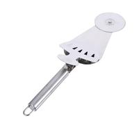 NUOBESTY Tagliapizza in Acciaio Inox 3 in 1 con Manico Ergonomico e Pinza per Alimenti, Affettatrice per Pizza e Pane, Utensile Portatile per Cucina Domestica e Pizzeria