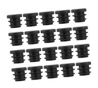 NUOBESTY Tappi Terminali in Plastica Neri 25 Mm Per Gambe Di Sedie, Inserti Antiscivolo Protettivi Per Mobili e Pavimenti, Set Da 100 Pezzi Per Protezione Sedie Scorrevoli e Tavoli