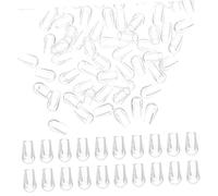 NUOBESTY Tappi Trasparenti per Cestelli Lavastoviglie, Copri Puntale in Pvc Compatti da 3mm, Set da 200 Pezzi per Protezione e Riparazione Accessori Cucina, Adatti per Uso Domestico