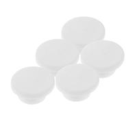 NUOBESTY Tappo per Foro di Troppo Pieno in Silicone Bianco per Vasca da Bagno, 5 Pezzi, Resistente ad Alte Temperature, Protezione della Superficie, per Ragazzo Ragazza