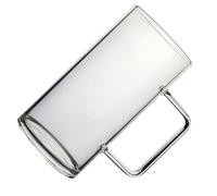 NUOBESTY Tazza in Vetro Trasparente 700ml Resistente al Calore con Manico, Bicchiere da Ufficio per Tè, Caffè e Succhi, Adatta per Bevande Calde e Fredde