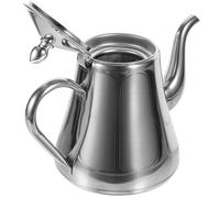 NUOBESTY Teiera in Acciaio Resistente con Filtro Integrato per Tè Sfuso Manico Ergonomico Adatta per Cucine a Induzione e Piani di Cottura Elettrici per Tè Verde Tisane e Infusi Domestici