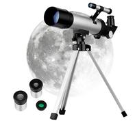 NUOBESTY Telescopio Treppiede Osservazione Delle Stelle Accessorio Per L'Osservazione Oculare Rifrattivo Lega Di Alluminio Argento