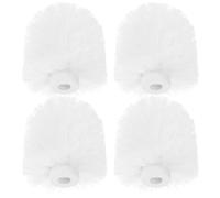 NUOBESTY Testine di Ricambio per Spazzole Wc in Plastica 4 Pezzi Accessori per la Pulizia del Bagno Sostituzione Pratica Compatibile Scopini Filettati per Uso Domestico