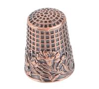 NUOBESTY Thimble da Cucito Professionale Rame Spesso con Motivo Vintage per Leggera e Portatile Accessorio Cucito per Donne e Artigiane