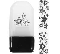 NUOBESTY Timbro Rullo Goffratore per Scrapbooking e Fai da Te Nero | Testina a Rullo, Plastico, Controllo Preciso della Direzione, per Disegni e Artwork