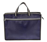 NUOBESTY Titolare File Documenti File Tote Cerniera Custodia Blu Portatile Marsupio Documento Organizzatore Piccolo Borsa Per Il Trasporto File Bass File Alluminio