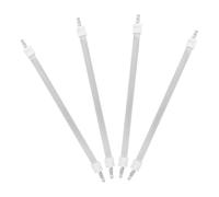 NUOBESTY Tubo di Riscaldamento al Quarzo 4 Pezzi, Elemento Elettrico | Ricambio Plug-in per Riscaldatori e Termoconvettori, Ceramico e Quarzo, Bianco, per Casa e Laboratorio
