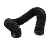 NUOBESTY Tubo Flessibile in Alluminio Rinforzato Per Condotto Di Ventilazione Di Asciugatrice 100mm x 4m Tubo Pvc Nero