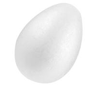 NUOBESTY Uova di Pasqua in Schiuma Bianca da 20cm per Decorare e Dipingere, per attività Artistiche e Progetti Creativi di Pasqua e Adulti