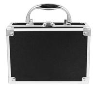 NUOBESTY Valigetta in Lega di Alluminio Nera Ampio Spazio e Maniglia Design, Organizer Portatile per Trucchi e Strumenti, Custodia Ventiquattrore Elegante e Resistente