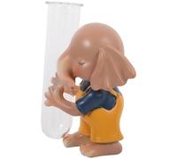 NUOBESTY Vaso in Vetro Trasparente Forma di Animale Vaso Idroponico Senza Terra per Fiori e Piante Decorazione Contemporanea da Tavolo per Interni Design Creativo e Versatile per Casa