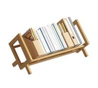 NUODWELL Libreria per bambini in bambù, da scrivania, per bambini, piccola e semplice, organizer per libri per la camera dei bambini (colore tronco, lunghezza 40 cm), AD629