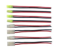 Nuofan 4Pairs Tamiya Mini Tamiya Plug Maschio Femmina Connettore Cavo Adattatore 14awg 15cm per RC Car Lipo Batteria Carica