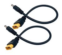 Nuofany 2Packs DC5,5 x 2,1 mm a XT60 cavo di ricarica XT60 femmina Bullet Connector a DC5,5 x 2,1 mm femmina cavo adattatore per saldatore TS100, FPV Monitor Power, cavo di alimentazione drone