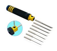 Nuofany 7 in 1 Prime Model Scriber con 7 lame Gundam Resina intagliata Scribe Line Cutter Tool Scalpello (0.1/0.2/0.4/0.6/0.8/1.0/2.0mm)