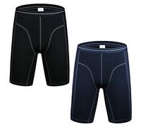 Nuofengkudu Uomo Gamba Lunga Sportivo Boxer(Pacco da 3 o 2)
