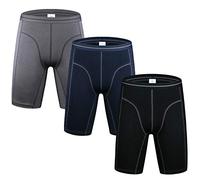 Nuofengkudu Uomo Gamba Lunga Sportivo Boxer(Pacco da 3 o 2)