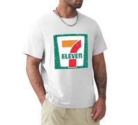 NUOKANG 7 Eleven Prom Blonde Cartoon Jacket Tooling T-Shirt White S