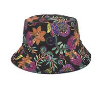 Nuoke Cappello Donna, a Secchiello per Parasole con Parte Superiore Piatta a Doppia Faccia per Uomo e Donna Casual Estivo Buon Compleanno Bambina (Purple, M)