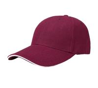 Nuoke Cappello Pescatore Donna,Sandwich Hairy Green Baseball cap Light Plate Sandwich cap Tourism Building Group cap Work cap Berretto Sportivo (Wine, A)