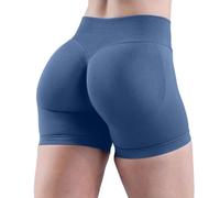 Nuoke Leggings anticellulite,High Waist Biker Shorts for Women No Front Seam Soft Hidden Butt Scrunch Shorts Workout Gym Nebbia Fitness (Grey, XL)
