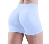Nuoke Leggins 3D anticellulite,High Waist Biker Shorts for Women No Front Seam Soft Hidden Butt Scrunch Shorts Workout Gym Nebbia Fitness (BU1, M)