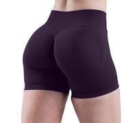 Nuoke Leggins anticellulite,High Waist Biker Shorts for Women No Front Seam Soft Hidden Butt Scrunch Shorts Workout Gym Nebbia Fitness (E, S)