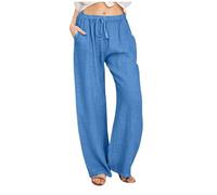 Nuoke Pantaloni Donna, Pantaloni Donna Estivi Eleganti, Leggins, Pantalone Leggero, Leggins, Pantalone Leggero Neri Beige Bianchi Fulmine Estate da Comodi