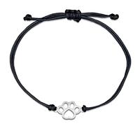 Nuoli® Bracciale con ciondolo a forma di zampa, colore argento, fatto a mano in Germania