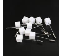 Nuolux 10pcs Cube Base Memo Photo Holder Paper Nota Clip (White)