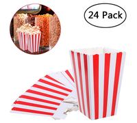 NUOLUX 24 pz Scatole di Popcorn Contenitori Scatole Sacchetti di Carta Scatola