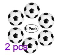 Nuolux 6pcs da 32 mm palline da calcio da calcio Black Small Ball