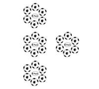 Nuolux 6pcs da 32 mm palline da calcio da calcio Black Small Ball