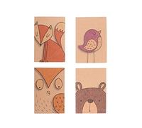 NUOLUX Mini Quaderno Tascabile Animali, Blocco Note per Appunti e Scuola | Diario segreto e bloc notes per bambini, ideale per scuola primaria e viaggi. Perfetto come fine anno. Carta bianca