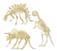 NUOLUX NUOLUX 4D Dinosauro Fossile Scheletro Assortito Dinosauro Giocattolo Fai da te 3 Pezzi Dino Osso Fossili Per Bambini Ragazzi Ragazze