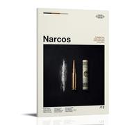 nuomesc Narcos TV Series - Poster da parete, decorazione moderna per camera familiare, 20 x 30 cm